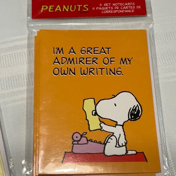 Peanuts 2 Pack  Six Notecards Each - Picture 3 of 4